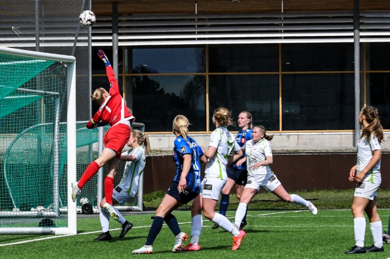 Justine Kielland var nære på å sette inn dagens tredje