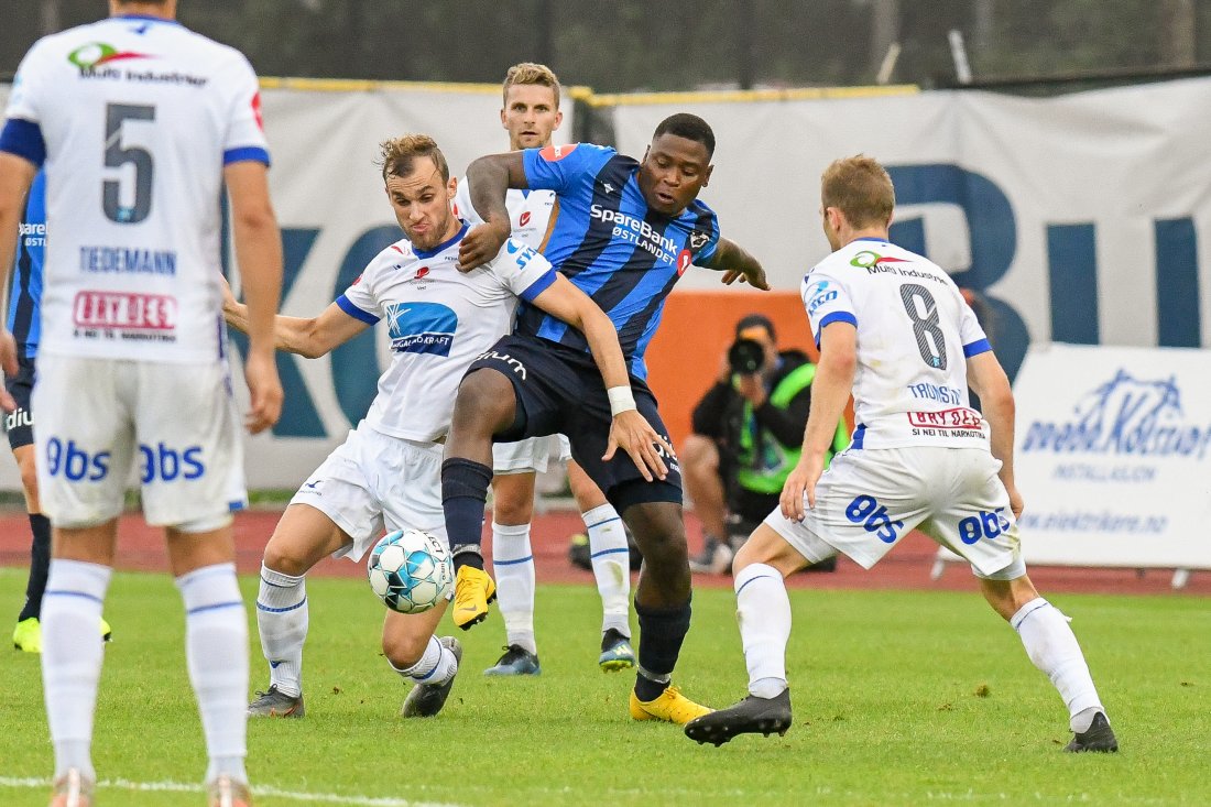 REDEBUTERTE: Lumanza spilte for Stabæk for første gang i sin andre periode i klubben. Lumanza forlot Stabæk i 2017 og vendte tilbake i 2019.
