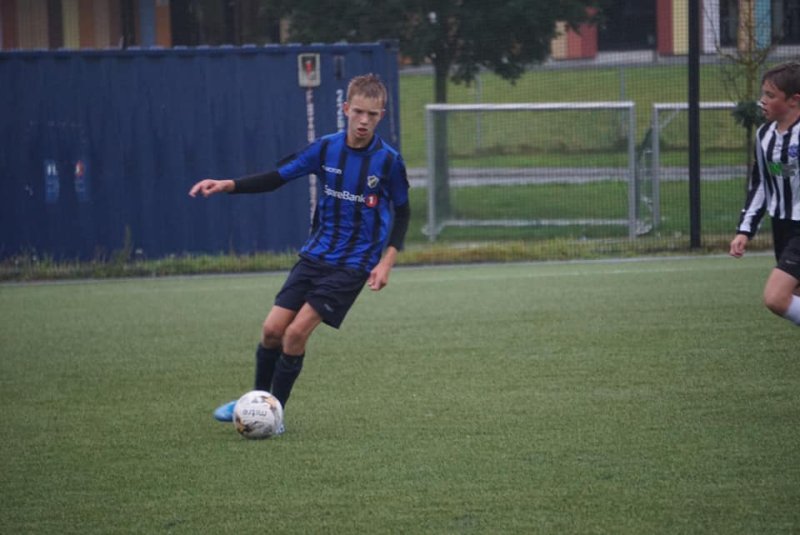 Markus Seim-Monsen under sin første tid i Stabæk. Bildet er tatt av trener gjennom mange år, Eirik Heltne.