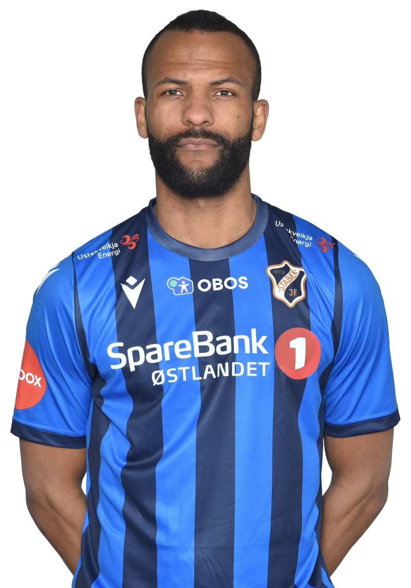 Amankwah i Stabæks nye hjemmedrakt. 