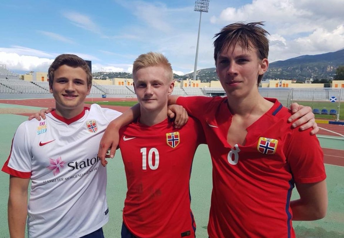 Helmer Rusten, Oscar Aga og Kristoffer Askildsen sendte Norge til EM i England. 