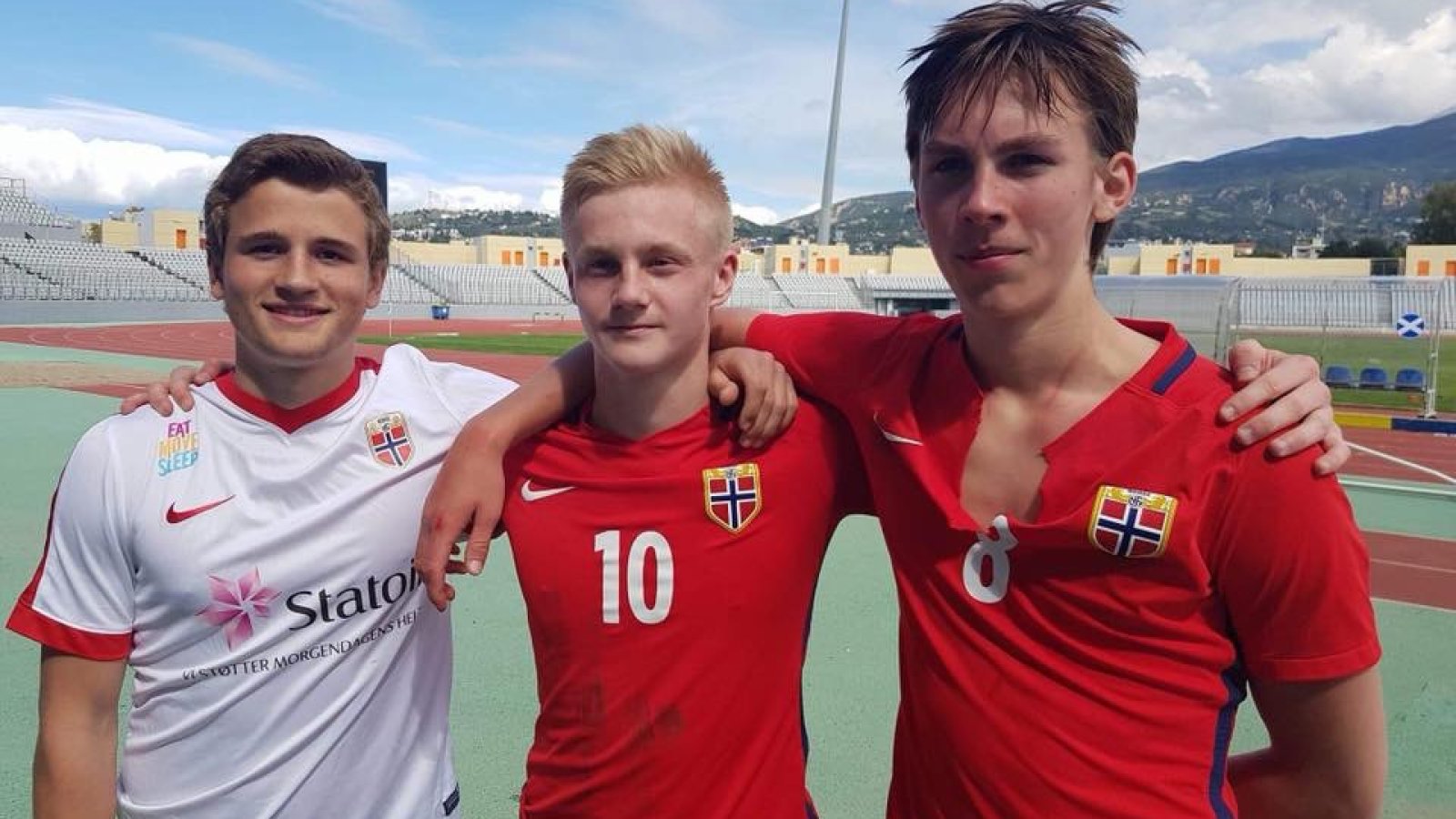 Helmer Rusten, Oscar Aga og Kristoffer Askildsen sendte Norge til EM i England. 